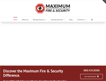 Tablet Screenshot of maxfiresec.com